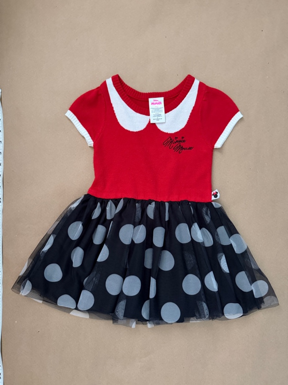 Disney Red & Black Polka Dot Minnie Tulle Dress  HALLOWEEN or great park outfit